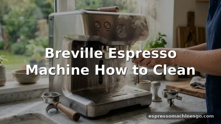 breville espresso machine how to clean