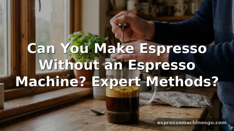 can you make espresso without an espresso machine