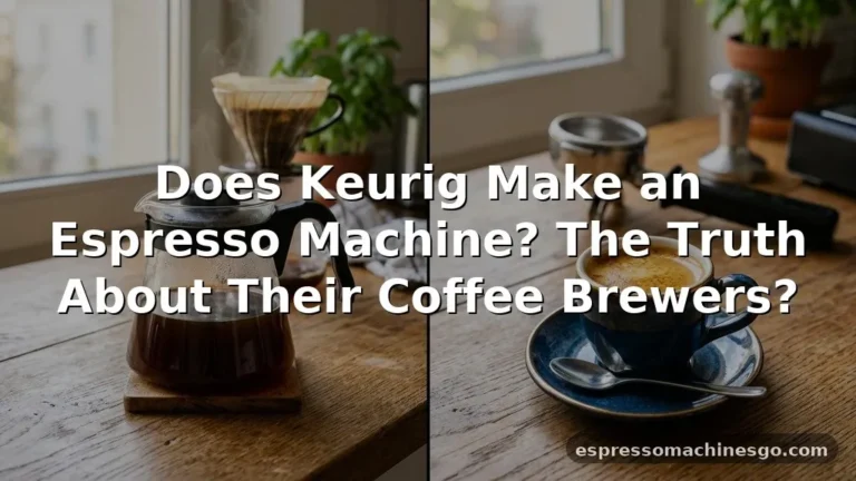 does keurig make an espresso machine