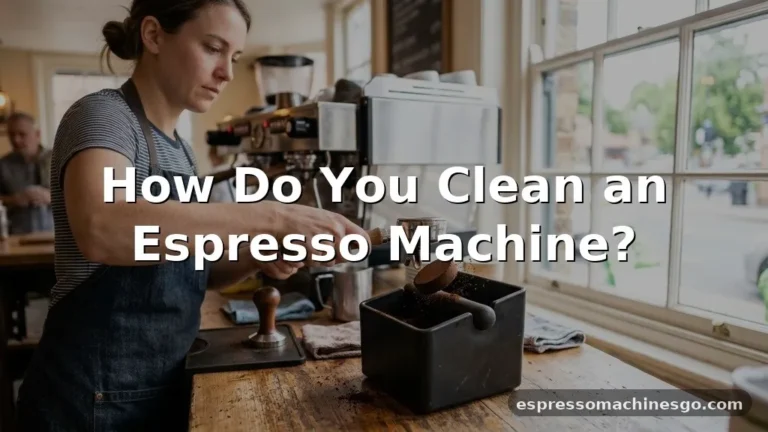 how do you clean an espresso machine