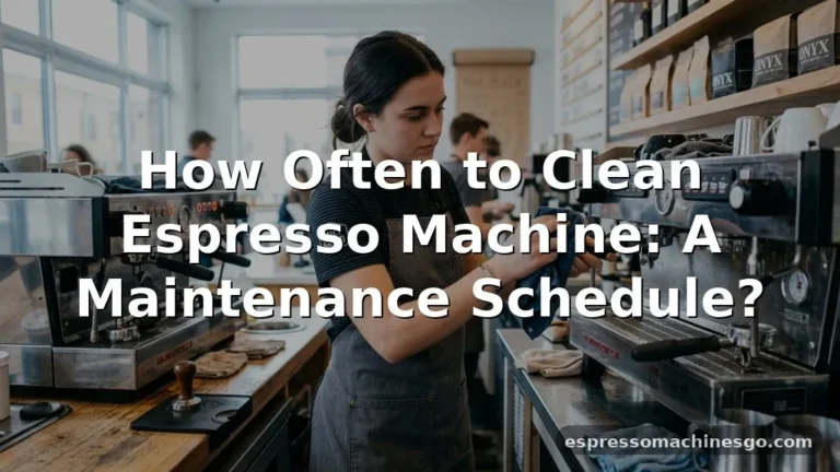how often to clean espresso machine