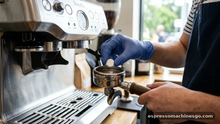 how to clean a breville espresso machine