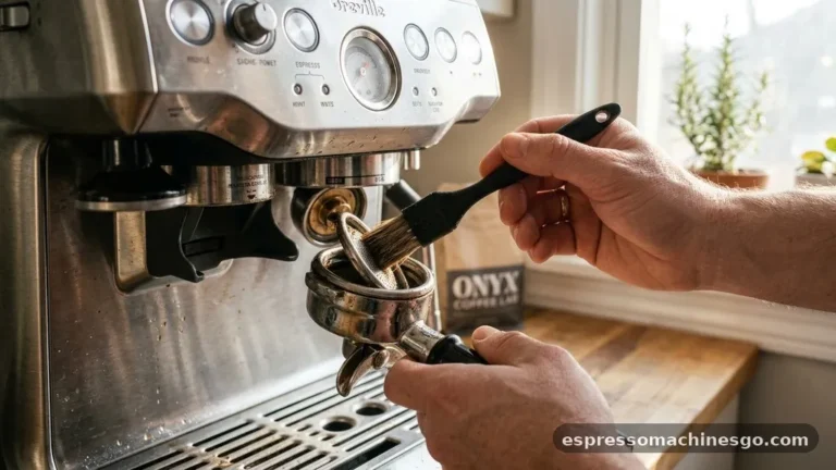 how to clean breville espresso machine