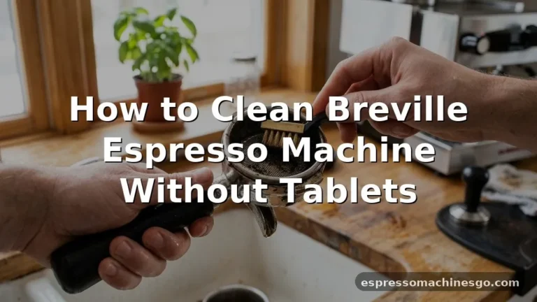how to clean breville espresso machine without tablets