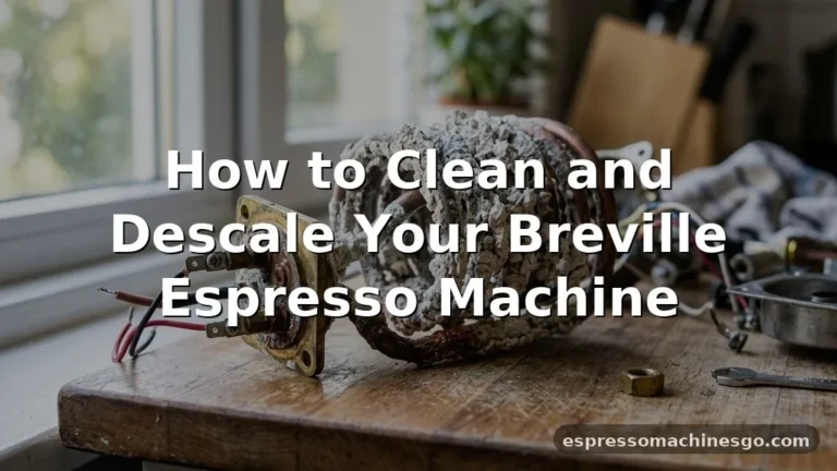 how to clean/descale breville espresso machine