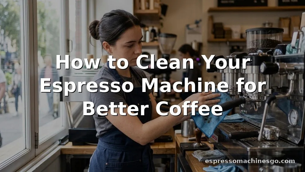 how to clean your espresso machine