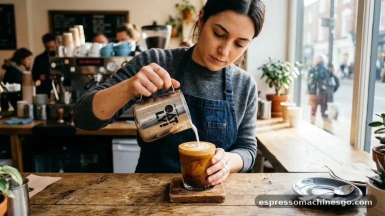 how to make a latte with an espresso machine