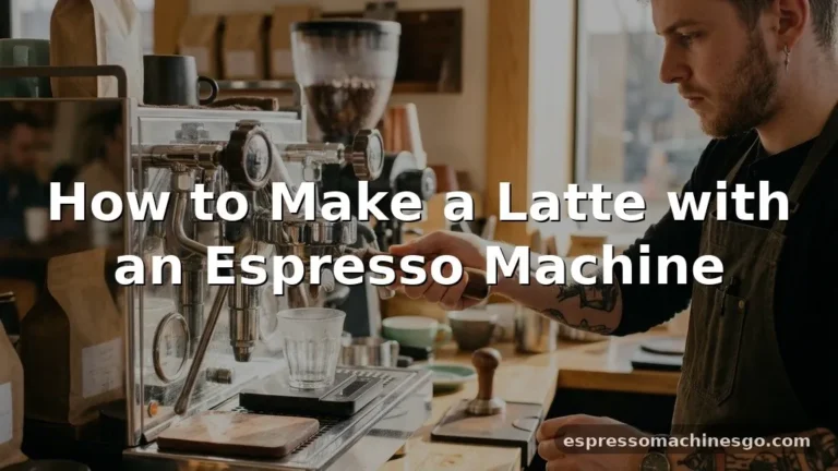 how to make a latte with espresso machine