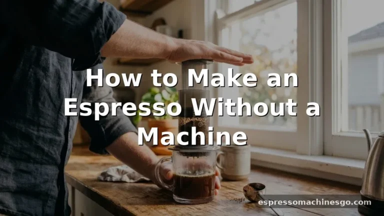 how to make an espresso without a machine
