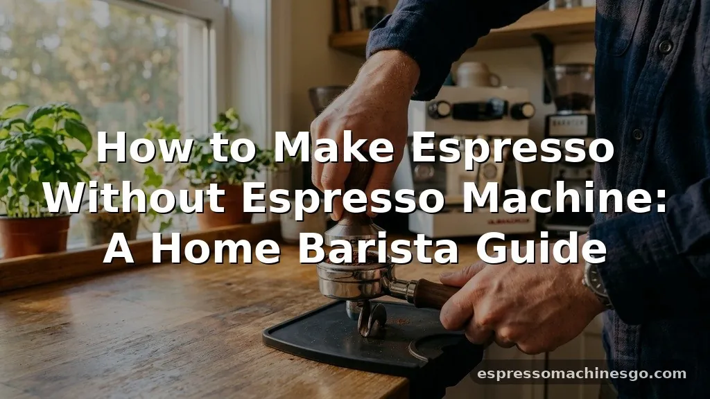 how to make espresso without espresso machine
