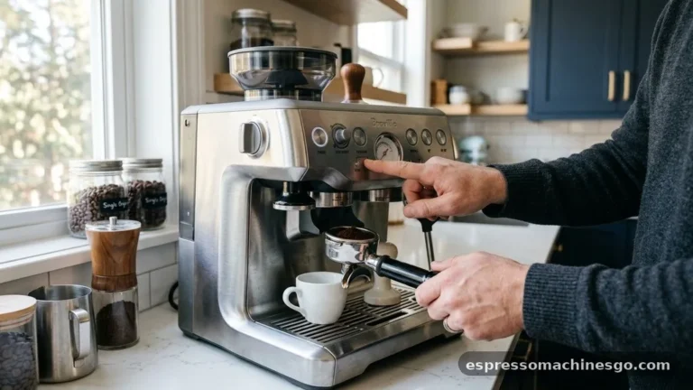 how to reset breville espresso machine
