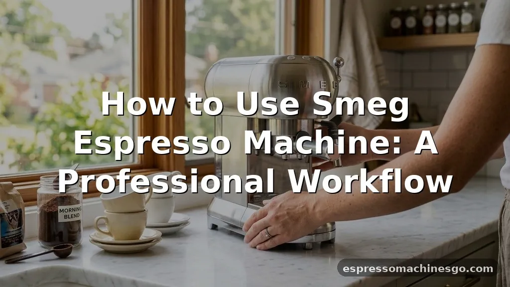 how to use smeg espresso machine