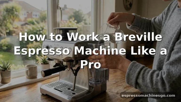 how to work a breville espresso machine