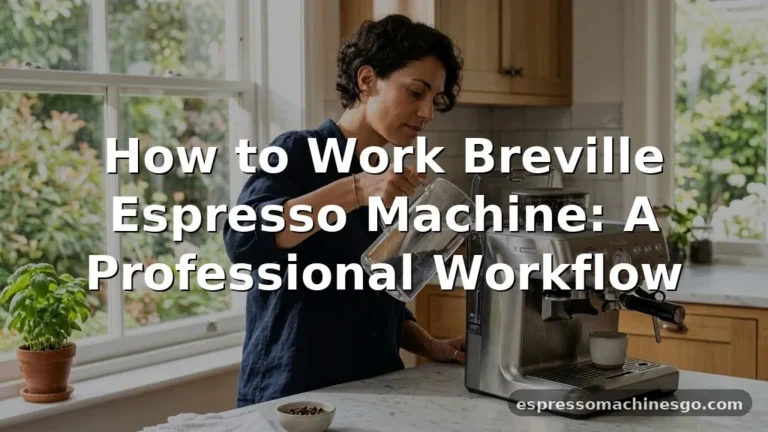 how to work breville espresso machine