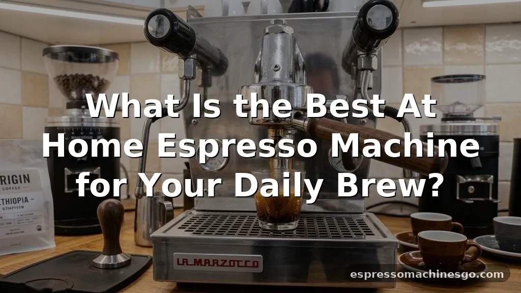 what is the best at home espresso machine
