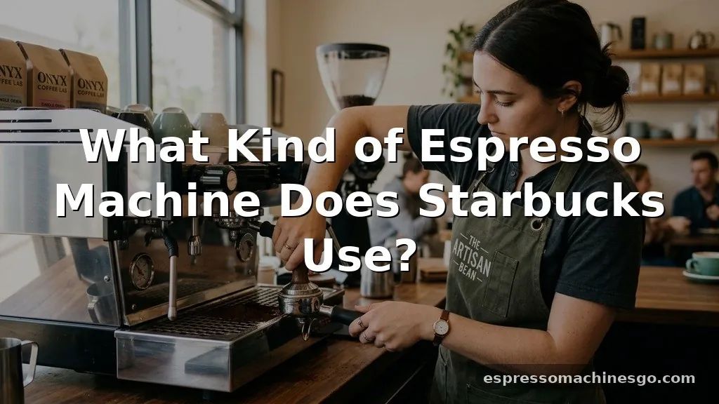 what kind of espresso machine does starbucks use